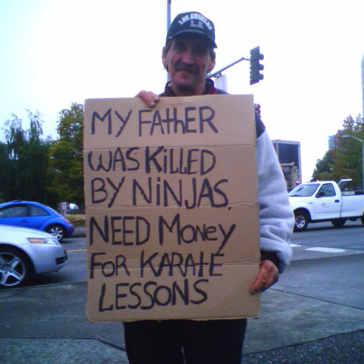 I'd give him a dollar.